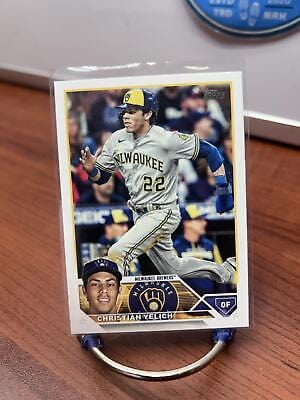 Cheap Sneaks Footwear/Sports Cards Baseball Card Christian Yelich 2023 Topps #192 Milwaukee Brewers
