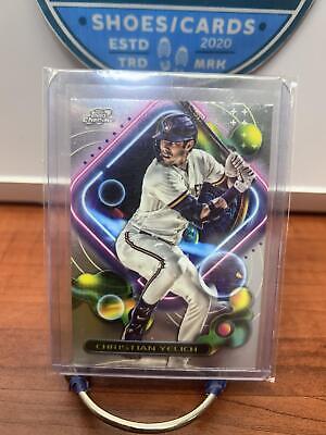 Cheap Sneaks Footwear/Sports Cards Baseball Card Christian Yelich 2023 Topps Cosmic Chrome #162 Milwaukee Brewers