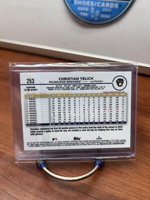 Cheap Sneaks Footwear/Sports Cards Baseball Card Christian Yelich 2024 Topps Chrome #253 Milwaukee Brewers