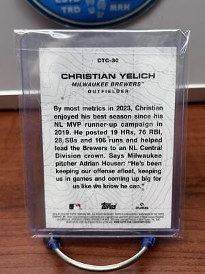 Cheap Sneaks Footwear/Sports Cards Baseball Card Christian Yelich 2024 Topps City to City #CTC-30 Milwaukee Brewers