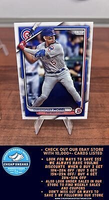 Cheap Sneaks Footwear/Sports Cards Baseball Card Christopher Morel 2024 Bowman #91 Chicago Cubs