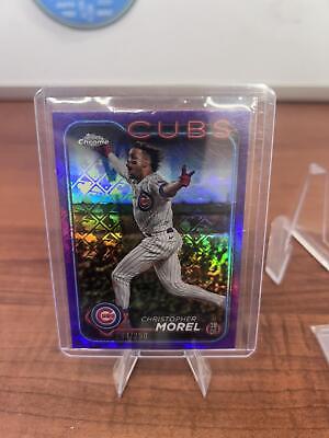 Cheap Sneaks Footwear/Sports Cards Baseball Card Christopher Morel 2024 Topps Chrome Purple Logofractor Refractor /250