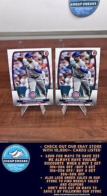 Cheap Sneaks Footwear/Sports Cards Baseball Card Christopher Morel (RC) 2023 Bowman #34 Chicago Cubs