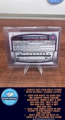 Cheap Sneaks Footwear/Sports Cards Baseball Card Christopher Morel (RC) 2023 Bowman Mojo Refractors #34 Cubs