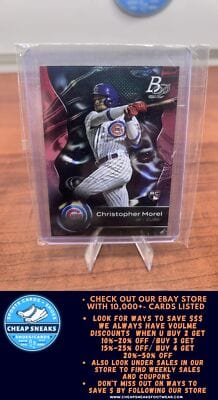 Cheap Sneaks Footwear/Sports Cards Baseball Card Christopher Morel (RC)2023 Bowman Platinum #32 Chicago Cubs