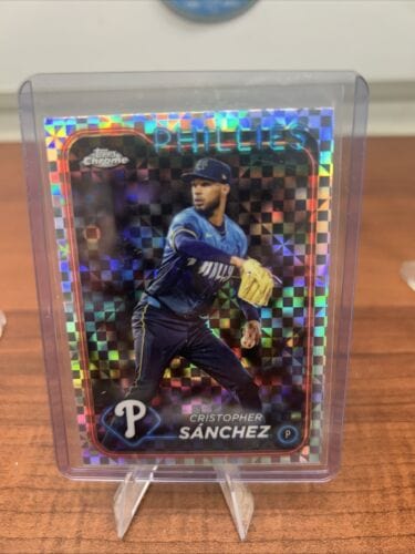 Cheap Sneaks Footwear/Sports Cards Baseball Card Christopher Sanchez, X-Fractor #USC101 - 2024 Topps Chrome Update Phil