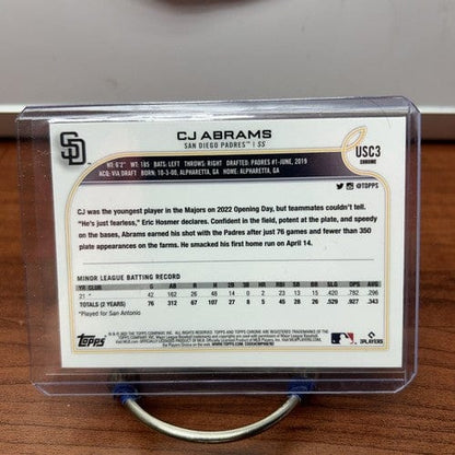 Cheap Sneaks Footwear/Sports Cards Baseball Card CJ Abrams 2022 Topps Chrome Update Rookie Purple #USC3 Padres,National