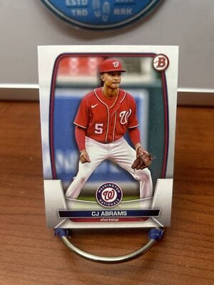 Cheap Sneaks Footwear/Sports Cards Baseball Card CJ Abrams 2023 Bowman #98 Washington Nationals