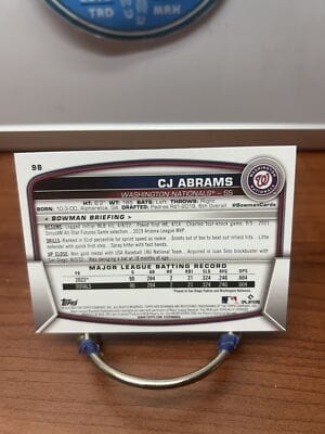 Cheap Sneaks Footwear/Sports Cards Baseball Card CJ Abrams 2023 Bowman #98 Washington Nationals
