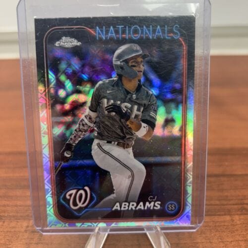 Cheap Sneaks Footwear/Sports Cards Baseball Card CJ Abrams - 2024 Topps Chrome - Logofractor Edition #247 Washington Na