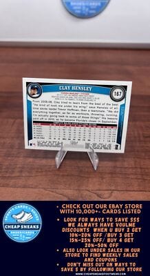 Cheap Sneaks Footwear/Sports Cards Baseball Card Clay Hensley 2011 Topps #167 Florida Marlins