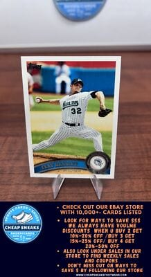 Cheap Sneaks Footwear/Sports Cards Baseball Card Clay Hensley 2011 Topps #167 Florida Marlins