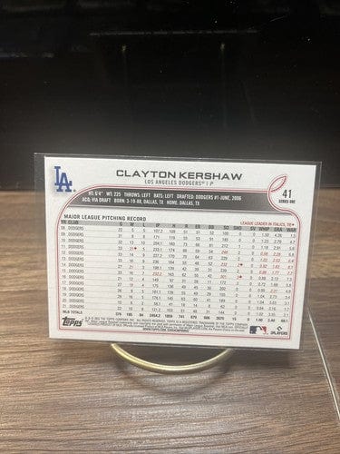 Cheap Sneaks Footwear/Sports Cards Baseball Card Clayton Kershaw 2022 Topps  Series 1 #41  Los Angeles Dodgers