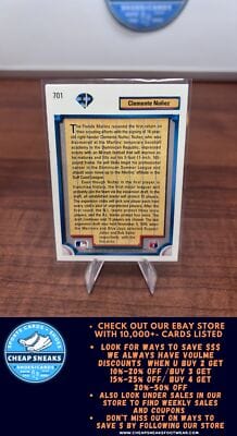 Cheap Sneaks Footwear/Sports Cards Baseball Card Clemente Nunez RC 1992 Upper Deck #701 Florida Marlins