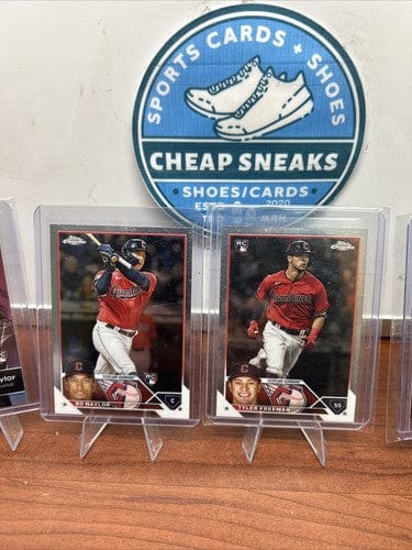 Cheap Sneaks Footwear/Sports Cards Baseball Card Cleveland Guardian Lot (10) 2023 Topps Chrome23 Bowman Platinum