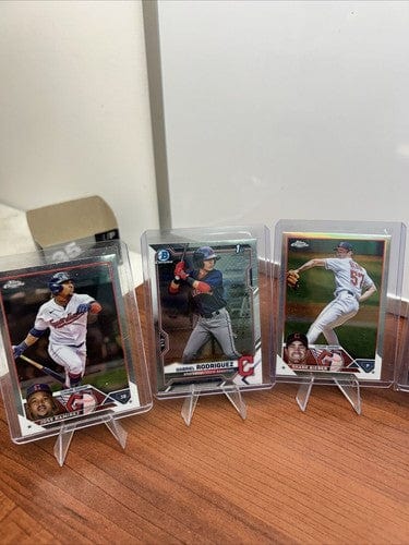 Cheap Sneaks Footwear/Sports Cards Baseball Card Cleveland Guardian Lot (10) 2023 Topps Chrome23 Bowman Platinum