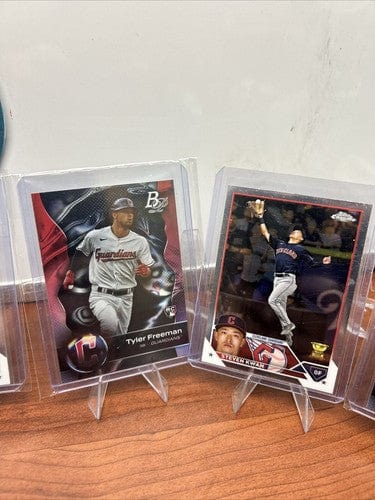 Cheap Sneaks Footwear/Sports Cards Baseball Card Cleveland Guardian Lot (10) 2023 Topps Chrome23 Bowman Platinum