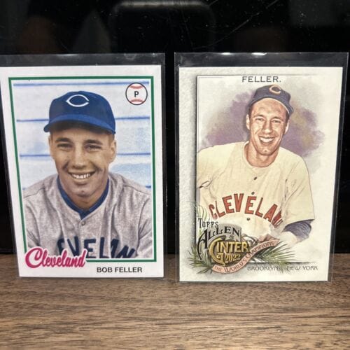 Cheap Sneaks Footwear/Sports Cards Baseball Card Cleveland Indians Greats Lot(2) Bob Feller 2022 Allen&Ginter #241 22 A