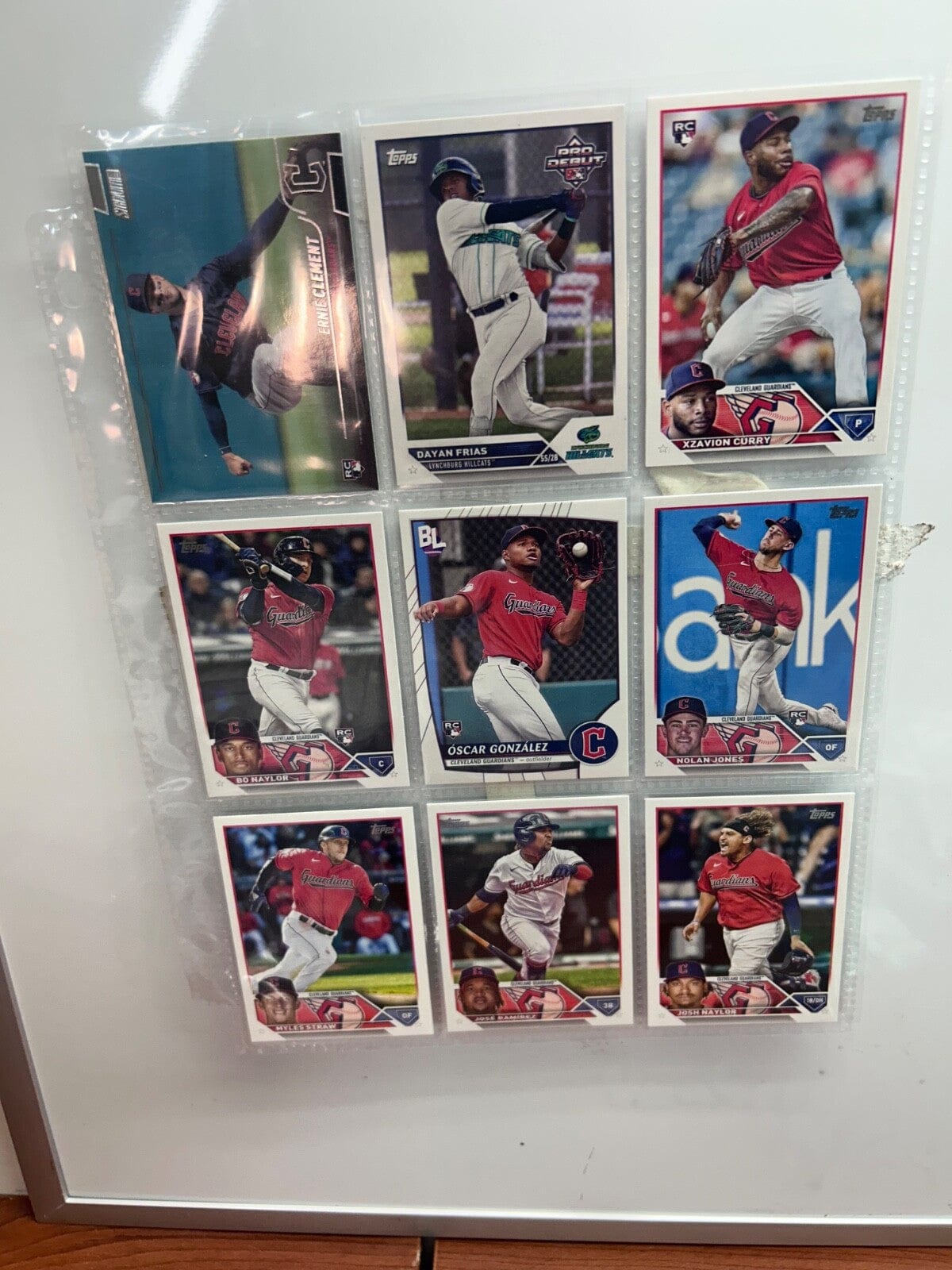 Cheap Sneaks Footwear/Sports Cards Baseball Card Clevland Indians/ Guardians Lots (9) Card with multiple varations to c