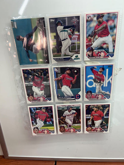 Cheap Sneaks Footwear/Sports Cards Baseball Card Clevland Indians/ Guardians Lots (9) Card with multiple varations to c
