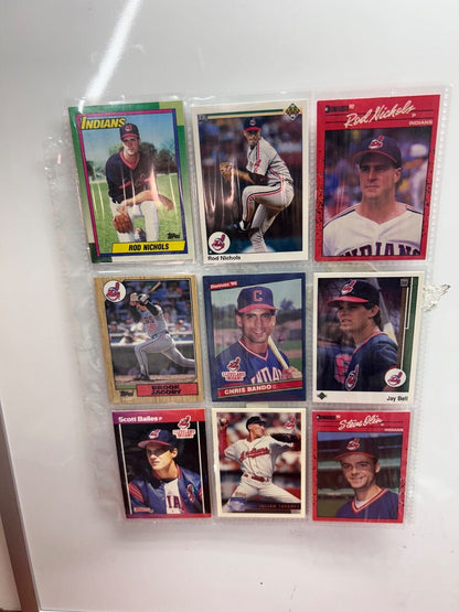 Cheap Sneaks Footwear/Sports Cards Baseball Card Clevland Indians/ Guardians Lots (9) Card with multiple varations to c