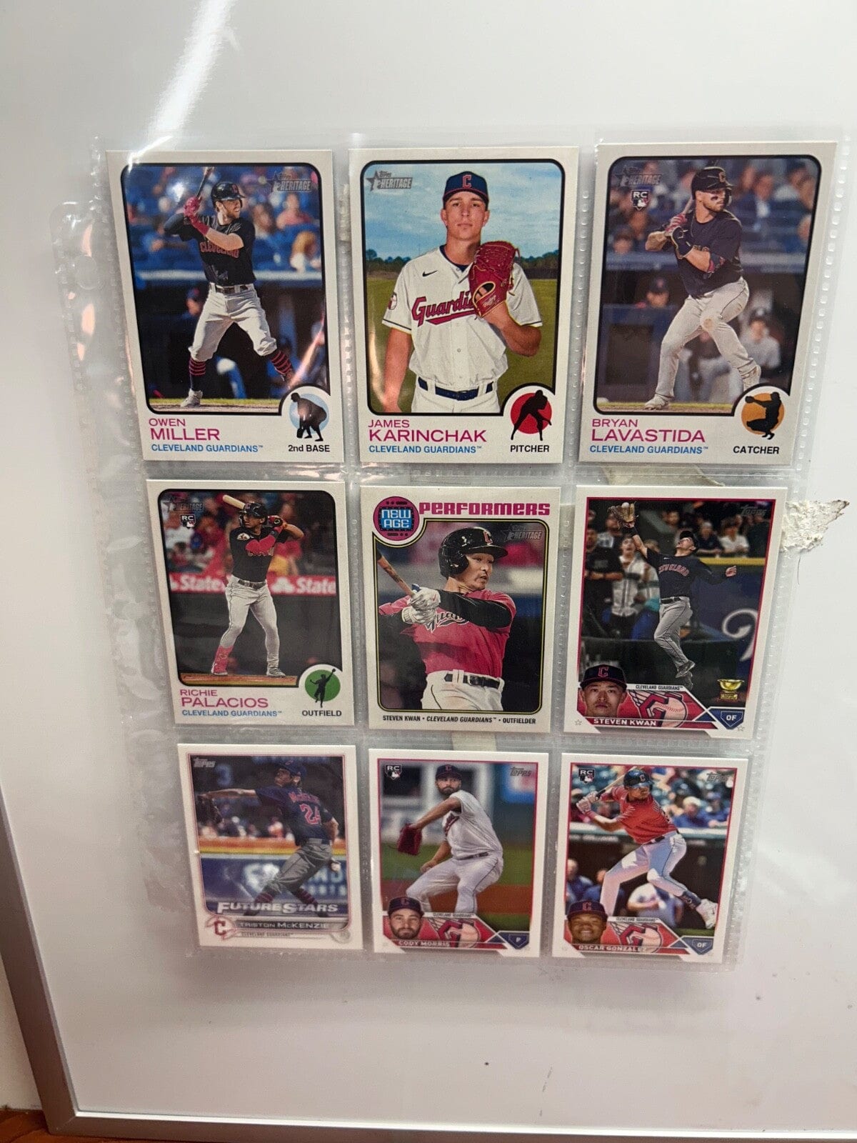Cheap Sneaks Footwear/Sports Cards Baseball Card Clevland Indians/ Guardians Lots (9) Card with multiple varations to c