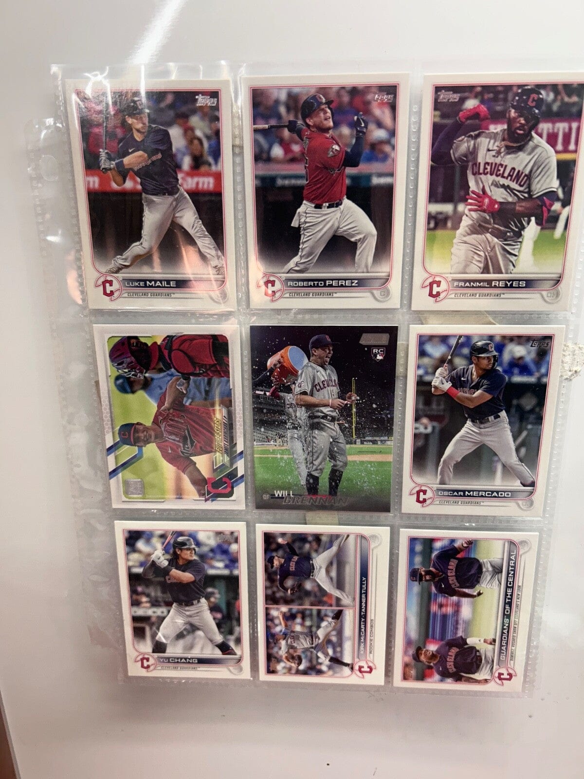 Cheap Sneaks Footwear/Sports Cards Baseball Card Clevland Indians/ Guardians Lots (9) Card with multiple varations to c