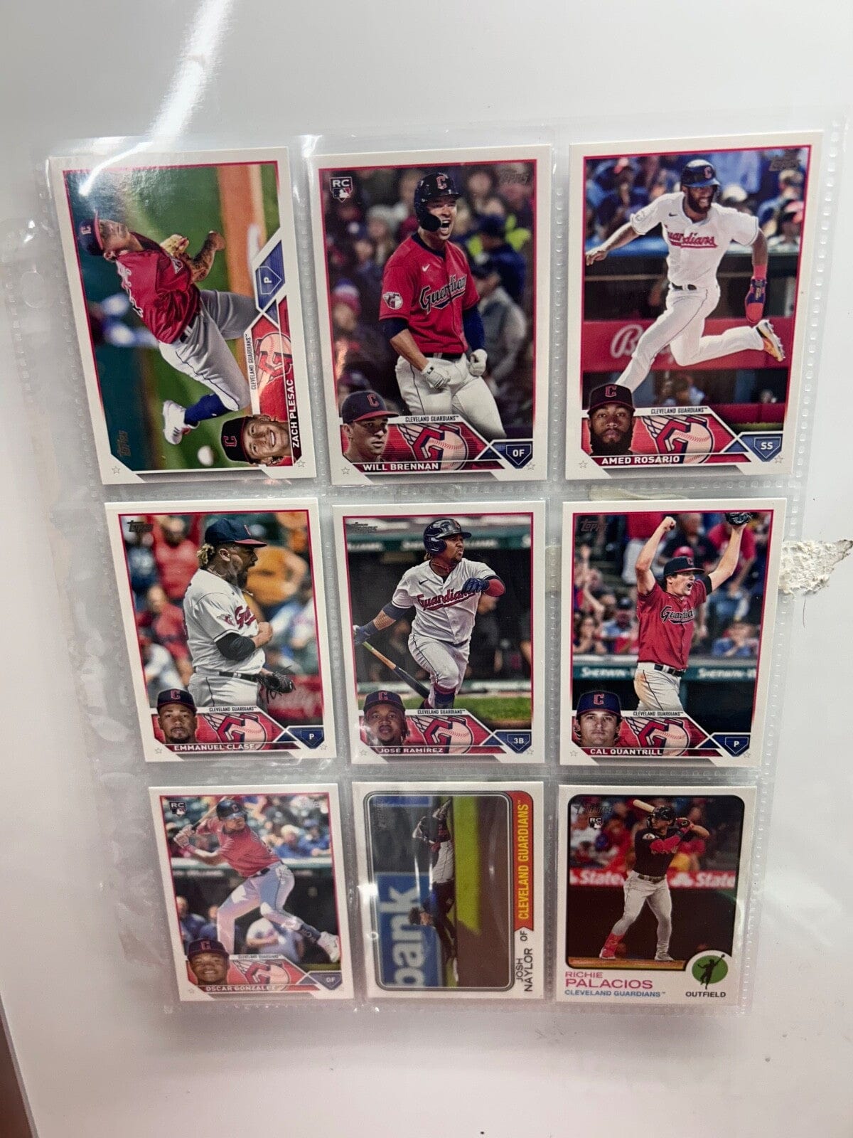 Cheap Sneaks Footwear/Sports Cards Baseball Card Clevland Indians/ Guardians Lots (9) Card with multiple varations to c
