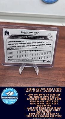 Cheap Sneaks Footwear/Sports Cards Baseball Card Clint Frazier SN 2022 Topps  #101 New York Yankees