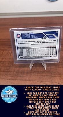Cheap Sneaks Footwear/Sports Cards Baseball Card Cody Bellinger 2023 Topps Chrome Prism Refractor #21 Chicago Cubs