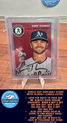 Cheap Sneaks Footwear/Sports Cards Baseball Card Cody Thomas RC 2023 Topps Chrome Platinum Anniversary Refractor #10 At