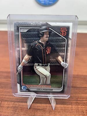 Cheap Sneaks Footwear/Sports Cards Baseball Card Cole Foster 2024 Bowman Chrome  Prospects #BCP-83 San Francisco Giants