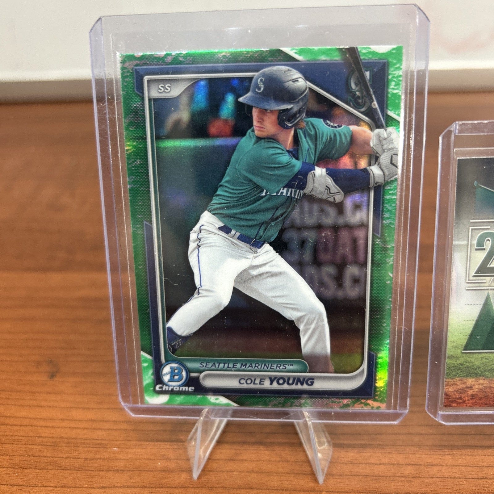 Cheap Sneaks Footwear/Sports Cards Baseball Card Cole Young 2024 Bowman Chrome Lunar Glow #BCP-112, Bowman’s Top-100