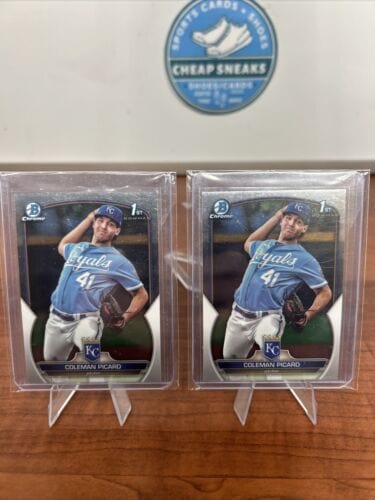Cheap Sneaks Footwear/Sports Cards Baseball Card Coleman Picard 2023 Bowman Draft Chrome 1st Bowman K.C.Royals (X2)BDC-