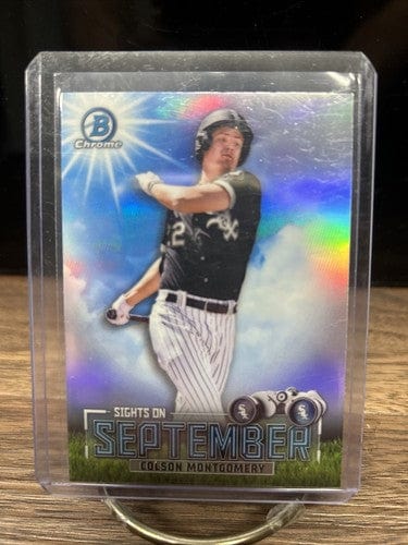 Cheap Sneaks Footwear/Sports Cards Baseball Card COLSON MONTGOMERY 2023 BOWMAN CHROME  SIGHTS ON SEPTEMBER  CHICAGO WHI