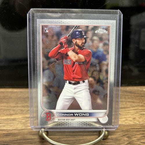 Cheap Sneaks Footwear/Sports Cards Baseball Card Connor Wong (RC) 2022 Topps Chrome Rookie Baseball Card #39  Boston Re