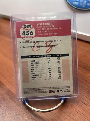 Cheap Sneaks Footwear/Sports Cards Baseball Card Corbin Burnes 2022 Topps Chrome Platinum Anniversary #456 Milwaukee Br
