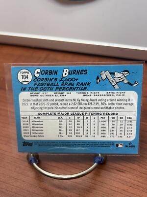 Cheap Sneaks Footwear/Sports Cards Baseball Card Corbin Burnes 2023 Topps Archives #104 Milwaukee Brewers