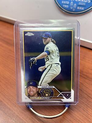 Cheap Sneaks Footwear/Sports Cards Baseball Card Corbin Burnes 2023 Topps Chrome #214 Milwaukee Brewers