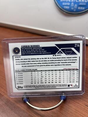Cheap Sneaks Footwear/Sports Cards Baseball Card Corbin Burnes 2023 Topps Chrome Refractor #214 Milwaukee Brewers