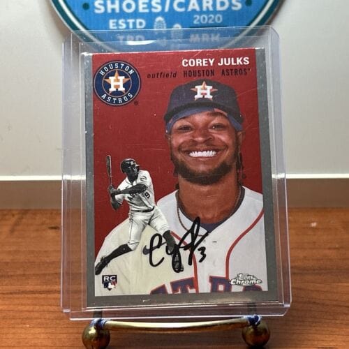 Cheap Sneaks Footwear/Sports Cards Baseball Card Corey Julks RC 2023 Topps Chrome Platinum Anniversary Astros, White So