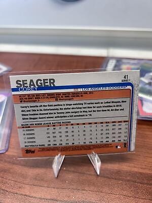 Cheap Sneaks Footwear/Sports Cards Baseball Card Corey Seager 2019 Topps #41a Los Angeles Dodgers