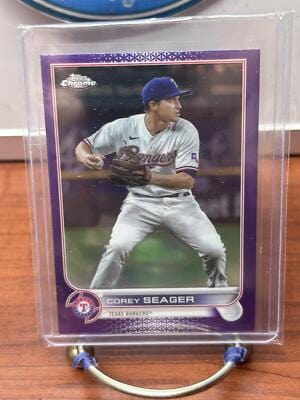 Cheap Sneaks Footwear/Sports Cards Baseball Card Corey Seager 2022 Topps Chrome Update Purple Refractor #USC120 Texas R