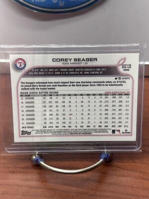 Cheap Sneaks Footwear/Sports Cards Baseball Card Corey Seager 2022 Topps Chrome Update Purple Refractor #USC120 Texas R
