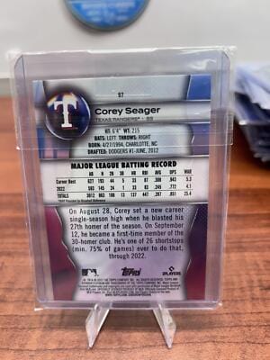 Cheap Sneaks Footwear/Sports Cards Baseball Card Corey Seager 2023 Bowman Platinum #97 Texas Rangers