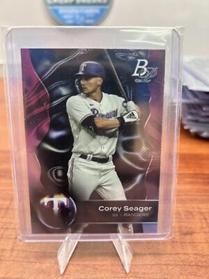Cheap Sneaks Footwear/Sports Cards Baseball Card Corey Seager 2023 Bowman Platinum #97 Texas Rangers