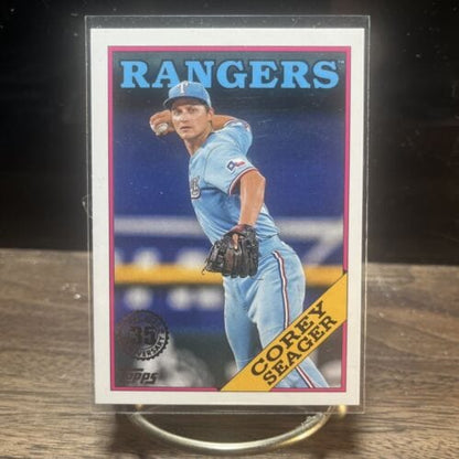 Cheap Sneaks Footwear/Sports Cards Baseball Card Corey Seager 2023 Series 1 1988 Topps Baseball #T88-83 Texas Rangers