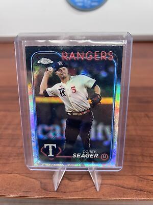 Cheap Sneaks Footwear/Sports Cards Baseball Card Corey Seager 2024 Topps Chrome Logofractor Edition #100 Texas Rangers