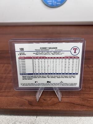 Cheap Sneaks Footwear/Sports Cards Baseball Card Corey Seager 2024 Topps Chrome Logofractor Edition #100 Texas Rangers