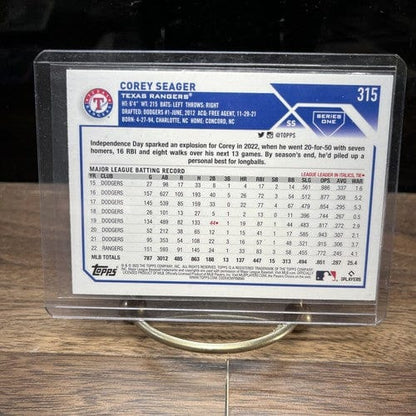 Cheap Sneaks Footwear/Sports Cards Baseball Card Corey Seager Texas Rangers 2023 Topps Series 1 #315